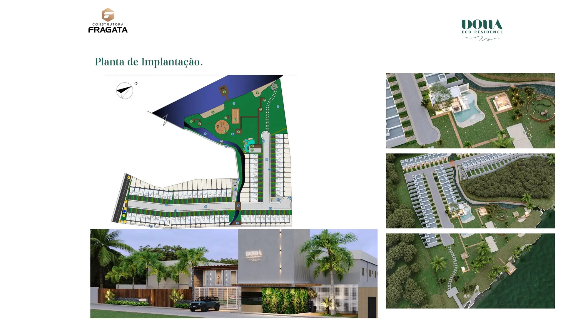 Planta de implantação do Doha Eco Residence